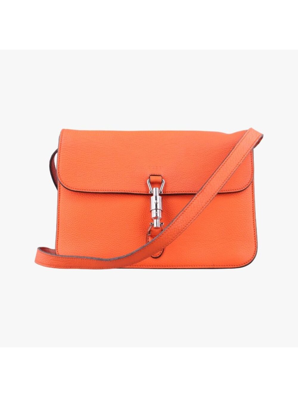 Gucci New Jackie Orange Leather Shoulder Bag